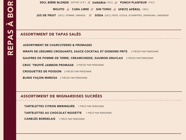Bouillon de Mérignac Formule groupe de la Bodega